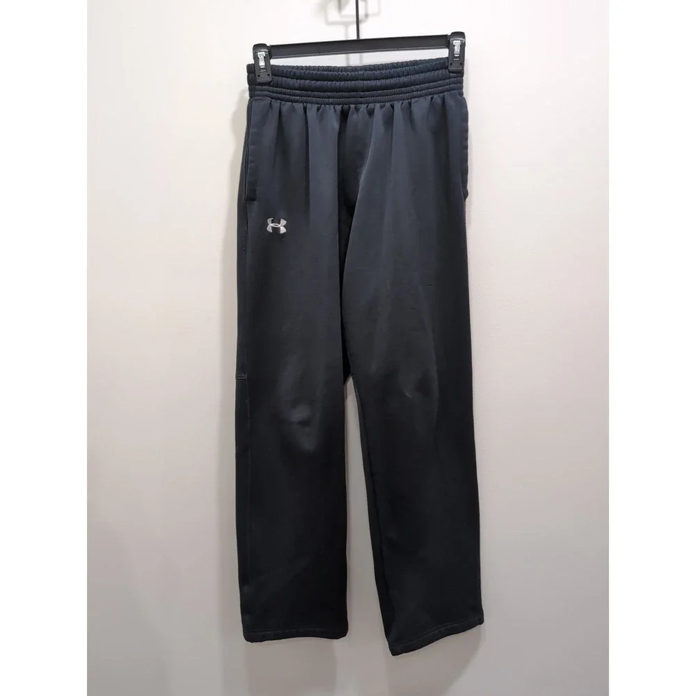 Under Armour Storm Fleece Pants Mens Medium Black Sweatpants Straight‎ 1259081
